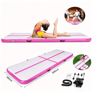 Tapis de sol gonflable Air Track à prix d'usine, en PVC écologique, pour gymnastique et acrobaties, <span class=keywords><strong>Airtrack</strong></span> portable pour entraînement et exercice en salle de sport - Product Image 2