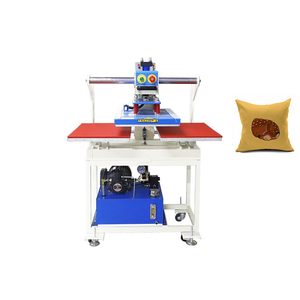 Presse d'impression de forage à chaud de vêtements pneumatiques de Semi-Auto de Double Station - Product Image 2