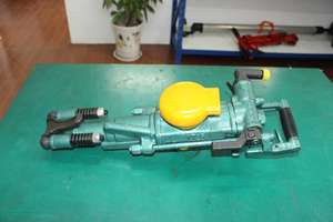 איכות גבוהה yt28 אוויר פנאומטי קידוח סלע נייד מקדחה 220v מנוע הילוך נושא 34-42 מ "מ עומק 5 מ' - Product Image 3