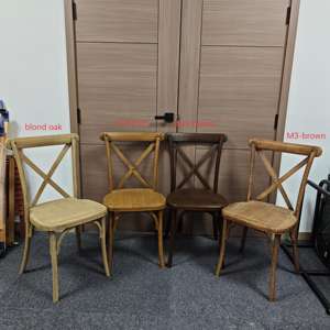 เก้าอี้เรซิ่นแบบไขว้หลัง น้ำหนัก 1000 ปอนด์ สำหรับงานจัดเลี้ยง งานแต่งงาน งานปาร์ตี้ งานอีเว้นท์  สามารถถอดประกอบและวางซ้อนกันได้ พร้อมเบาะนุ่ม - Product Image 6