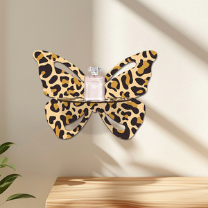 Estante Flotante de Pared con Estampado de Leopardo y Mariposas, Estilo Coquette Y2K, para Exhibir Perfumes, Decoración para <span class=keywords><strong>Dormitorio</strong></span> de Adolescentes, 21x29.5cm - Product Image 2