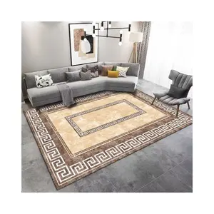 Modern Chinese Stylish Design Plush Crystal Velvet Carpet Non Slip Digital Printing Living Room Carpet