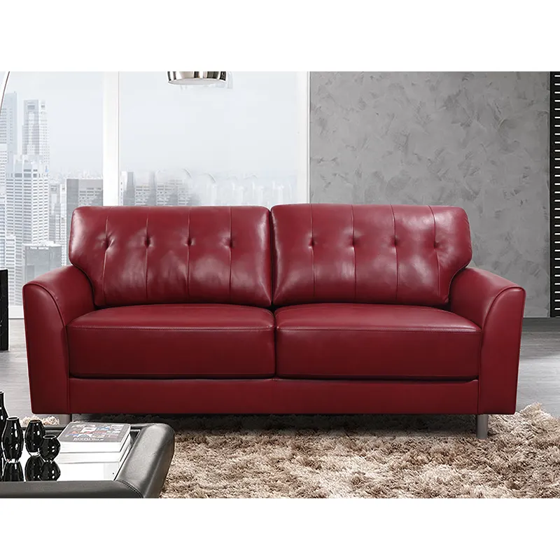 Dernier modèle de canapés lounge en cuir moderne de luxe 3 + 2 places Ensembles de meubles Canapés de salon