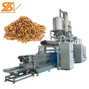 SLG95 Extruder Feed Machine 1TPH dry wet Pet Dog Food Feed Extruder Processing Line Machinery Equipment