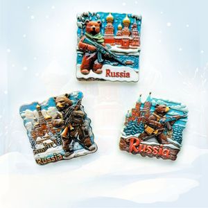 Aimant de réfrigérateur personnalisé Cathédrale Saint-Basile de <span class=keywords><strong>Russie</strong></span> Souvenir touristique Aimant de réfrigérateur en résine haut de gamme à vendre - Product Image 1