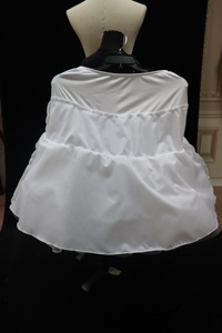 P3036 <span class=keywords><strong>Jupon</strong></span> de mariage transparent et léger en mousseline à quatre couches personnalisable pour les mariées - Product Image 6