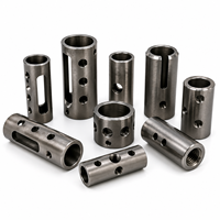 Özel Paslanmaz Çelik 304 CNC Delikli Boru Ara Parçası Dış Çap 38 X 3 mm X 120 mm Cilalı ve Pasivleştirilmiş Ekipman Montajı İçin