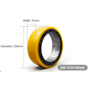 ล้อขับเคลื่อนยาง PU ยี่ห้อ JIALIFT สำหรับอะไหล่และอุปกรณ์เสริม ได้รับการรับรองมาตรฐาน ISO 9001  ใช้งานได้ยาวนาน เคลือบโพลียูรีเทน ทนทาน - Product Image 2