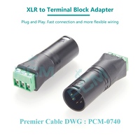 DMX512 lumière de scène XLR 5Pin mâle à bornier 3P adaptateur de connecteur pour LED Par tête mobile contrôleur d'éclairage Signal de données