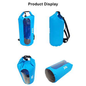 Bolsa Impermeable de PVC Resistente Personalizada con Capacidad de 15L y Sistema de Compartimentos con Ventana Transparente para Aventuras en Alta Mar y Escalada - Product Image 3
