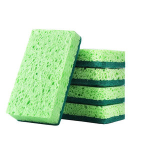 Thickened Wood Pulp Dishwashing Sponge Rectangle Pad For Kitchen Cleaning Pots And Pans - Product Image 5