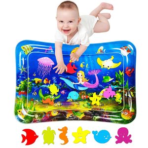 Tapete de Agua Inflable para Bebés, Tapete Sensorial para Jugar, Mundo Submarino, Juguete de Desarrollo Temprano para Bebés - Product Image 1