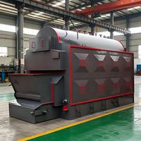 Caldera Industrial de Agua Caliente con Rejilla de Cadena Horizontal para Biomasa, Estructura Duradera, Mantenimiento Conveniente, Reemplaza a las Tradicionales