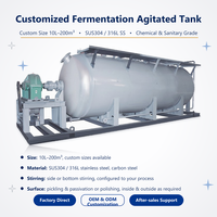 Cuve de Fermentation de Haute Qualité, Équipement de Mélange de Liquides, Cuve d'Agitation en Acier Inoxydable avec Agitateur Chauffant