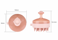 Brosse de bain pour animaux de compagnie en silicone BPlus 2026, trois coloris, 100 x 890 x 103 mm, OEM ODM MOQ 50, noir, vert, beige-rose