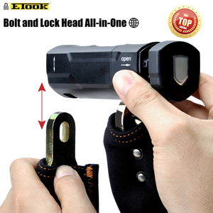 <span class=keywords><strong>Antivol</strong></span> de vélo électrique à combinaison en alliage de zinc ETOOK avec manchon <span class=keywords><strong>souple</strong></span> en EVA, cadenas de sécurité carré 9MM - Product Image 6
