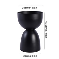Pots de fleurs en métal en forme de champignon, style moderne, pour balcon, intérieur, revêtement poudré, jardin, salon