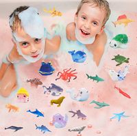 Bombes de bain requin personnalisées bain moussant effervescents pour enfants végétalien biologique avec animaux marins jouets à l'intérieur hydratant naturel