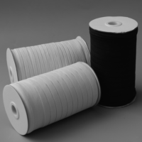 3mm Noir Blanc Latex Tresse Biais Bande de Caoutchouc Élastique pour Vêtements Couture Maillot de Bain Tissé Sous-Vêtements Chapeau