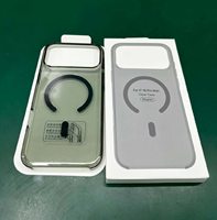 Coque anti-jaunissement pour iPhone 18 Pro/18 Pro Max, transparente, rigide, en PC, magnétique, antichoc, protection arrière pour téléphone portable
