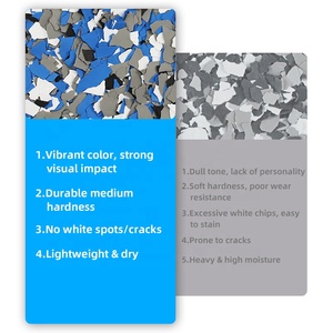 MTBJZJ Muestra Gratuita de <span class=keywords><strong>Resina</strong></span> <span class=keywords><strong>Epoxi</strong></span> con Mica para Pisos, Escamas Decorativas de Colores Mezclados, Base de PVC Impermeable para Pisos de Garaje - Product Image 2