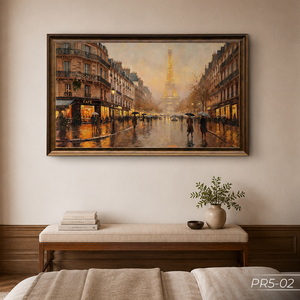 Peinture à l'huile sur toile personnalisée style campagne européenne, décoration intérieure, service OEM ODM Vietnam, modèle PR5-02 - Product Image 4