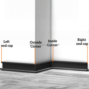 Moderna Battiscopa Minimalista in Lega di Alluminio a Incasso per Pavimenti e Pareti di Hotel e Appartamenti - Product Image 6