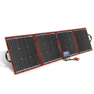 Painel solar fotovoltaico portátil para acampamento e viagens, filme fino adesivo, telha solar monocristalina flexível, painel solar de 110w