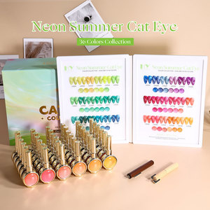 Venta al por mayor HY 15ml Esmalte de Uñas en <span class=keywords><strong>Gel</strong></span> Ojo de Gato Neón de Verano Colección 36 Colores Sin HEMA UV LED Magnético Removible - Product Image 3
