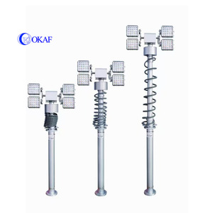 Mât télescopique de 4 m, 5 m, 6 m, monté sur véhicule, tour d'éclairage télescopique pour camion de <span class=keywords><strong>pompiers</strong></span> - Product Image 1