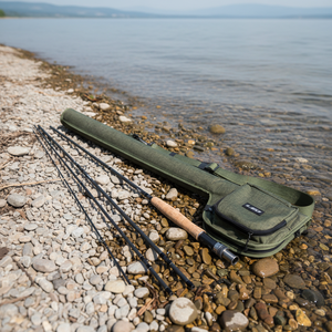 Ensemble <span class=keywords><strong>canne</strong></span> à pêche à la <span class=keywords><strong>mouche</strong></span> et moulinet en fibre de carbone ultra-légère, action rapide, 120g, poignée en liège, puissance élevée, pour saumon, ruisseau, eau douce - Product Image 1