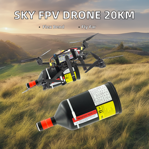 Dài Phạm Vi FPV UAV Drone Sợi Quang Truyền Thông Kit Với 0.3Mm-0.5Mm Cáp Vô Hình FC Kết Nối 5G Mạng - Product Image 2