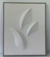 Géométrie minimaliste plusieurs couches peinture à la main Style WABI-SABI peinture d'art mural 3D PVC peinture en relief pour décoration d'œuvres d'art