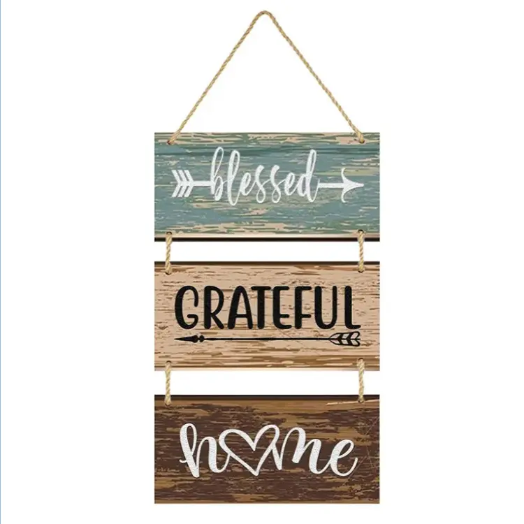 wholesale cheap inspirational wall brand wood wall decor hanging signs