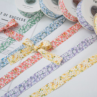 Pita Kulit Asli Rajutan Tangan 2.5cm Motif Bunga Gaya Pastoral Jepang untuk Kerah DIY, Gaun, Topi, Ikat Rambut, Cina 7-Hari