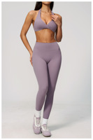Nouvel ensemble de sport 2 pièces réversible et respirant grande taille pour la gym, tenue d'entraînement athlétique de haute qualité avec soutien-gorge de yoga