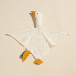 Étiquette personnalisée mousseline 100% coton bébé Lovey couverture de sécurité bébé <span class=keywords><strong>dormir</strong></span> en peluche couette Lovey couverture <span class=keywords><strong>pour</strong></span> bébés - Product Image 4