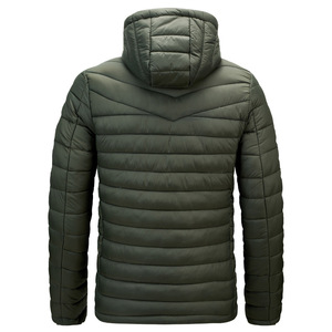 OEM Wholesale New Design Custom Logo Winter Outdoor Windproof Quilted <strong>Light</strong> Hooded Men's <strong>Puffer</strong> <strong>Jackets</strong> for Men - Product Image 2
