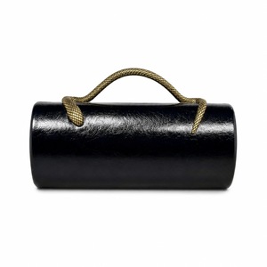 Sac à main cylindrique haut de gamme à motif serpent tissé, texture peau de serpent, idéal pour mariage et soirée - Product Image 5