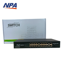 Switch Ethernet PoE+ 16 ports avec 2 ports Uplink Gigabit et 1 port SFP, QoS, 10/100/1000 Mbps, pour caméras IP CCTV - AP-30316GE