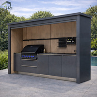 Cuisine de barbecue multifonctionnelle portable de jardin en acier inoxydable professionnelle et durable avec système intelligent