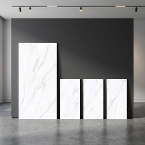 Azulejos de porcelana brillante Onyx Floral Statuario de 800x1600 mm para pisos y paredes, diseño de lujo en blanco de 80x160 cm - Product Image 1