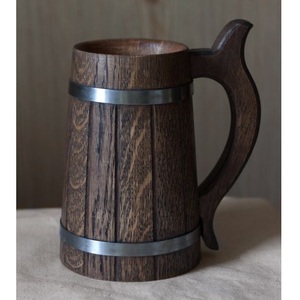 Mug en bois artisanal fabriqué en Inde, tasse en bois massif pour café, thé, bière, vaisselle rustique disponible à la vente - Product Image 2
