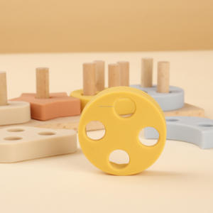 मोंटेसरी खिलौना लकड़ी की स्टैकिंग खिलौना बहु-कार्य संतुलन खिलौना - Product Image 3