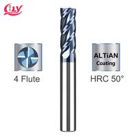 Portable CNC Router Bits Carbide Tipped Inox HRC45 HRC65 Handles Straight Metal Milling Insert Cutter for Woodworking Metal