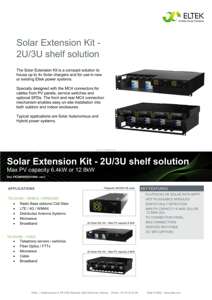 <span class=keywords><strong>Eltek</strong></span> güneş enerjisi şarj cihazı uzatma 2U/3U raf doğrultucu güç sistemi P/N:CTZ00000.1255 1358 - Product Image 3