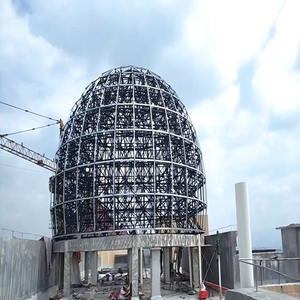 Customized Large Span Steel Space Frame Roof Structure, Conference <strong>Hall</strong> Exhibition Center Construction - Product Image 1