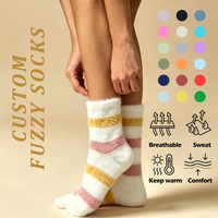 Chaussettes douillettes Cloud Fluff pour femmes, absorbant les chocs, en peluche, cadeau familial, fabrication artisanale, chaussettes personnalisées confortables