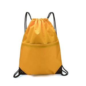 Mochila con Cordón Ajustable Impermeable de Oxford 420D con Logotipo Personalizado para Gimnasio y Deportes, Bolsa con Cierre y Esquinas de Cuero, OEM - Product Image 4