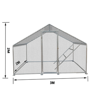 2x3x2m büyük Metal tavuk kümesi <span class=keywords><strong>Run</strong></span> Walkin tavuk kümesi büyük tavuk kafesi tavuk evi, ördek kümesi ve RabbitRun - Product Image 1